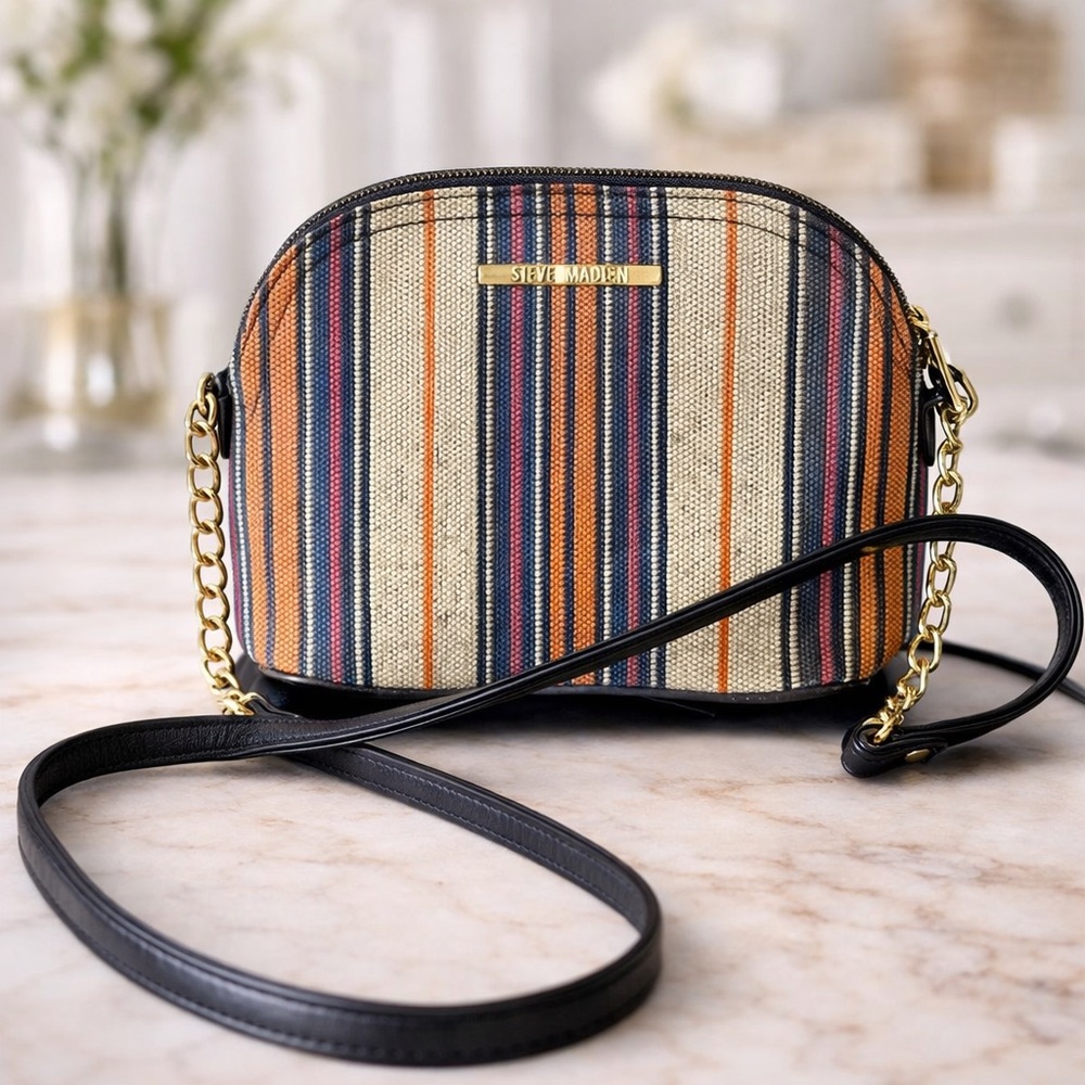 Steve Madden Colorful Striped Crossbody Bag/Purse